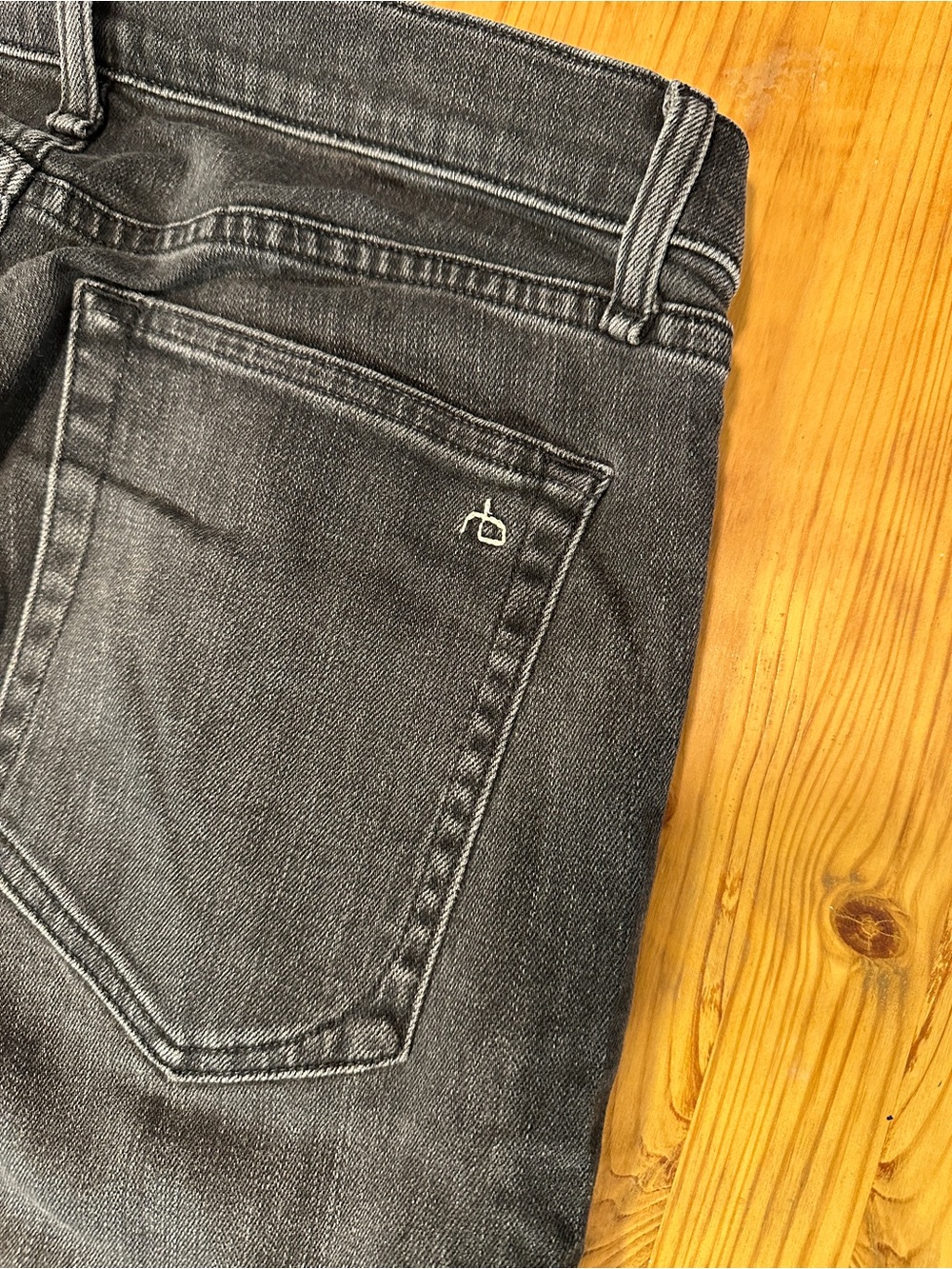 rag & bone Black Men's Slim Straight Jeans - Picture 3 of 5